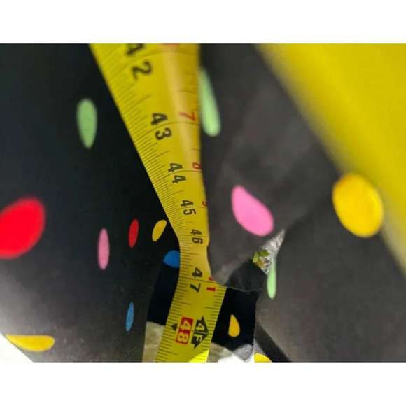 Eloquii Womens Flounce Sleeve Keyhole V Neck Polka Dot Jumpsuit Black Sz 14 - Picture 9 of 11